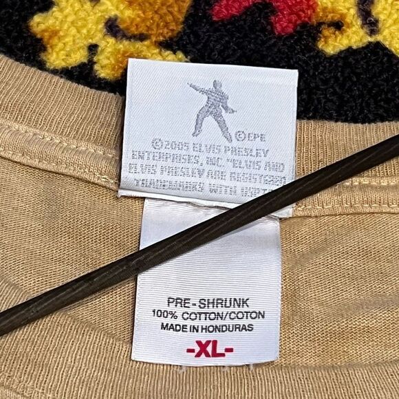 05 Elvis Presley Enterprises Graceland Brown Tie Dye Graphic Tee Shirt / Size XL - Picture 5 of 5